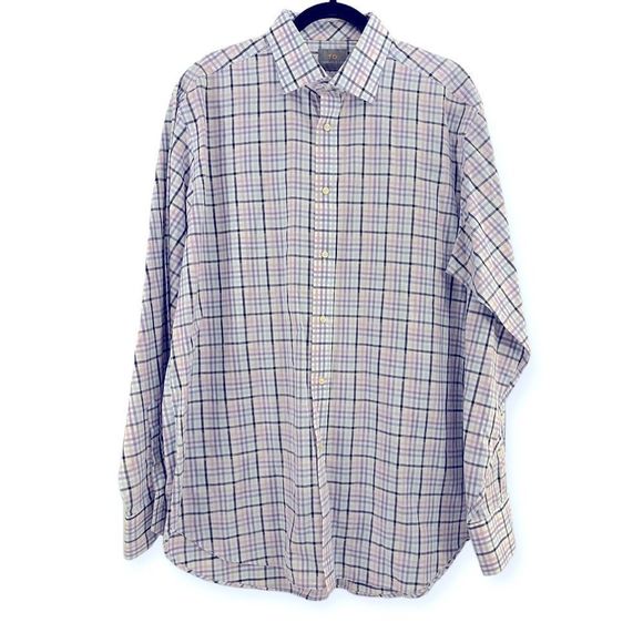 Thomas Dean Mens‎ Plaid Shirt Size XL - Picture 2 of 3